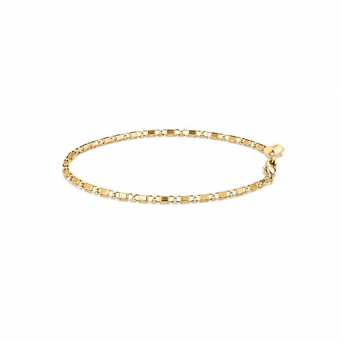 Pulseira de Elos Retangulares Slim