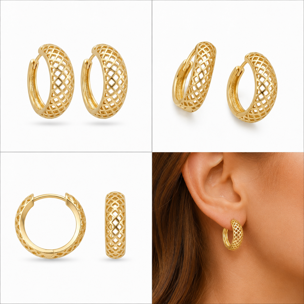 Brinco Argola Lattice