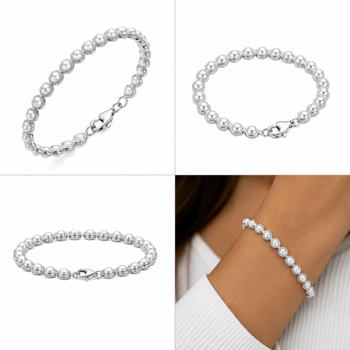 Pulseira Riviera de Pérolas Classic