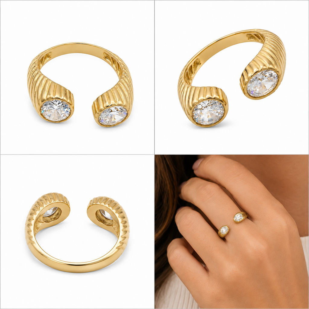 Anel Ribbed Dual Glow