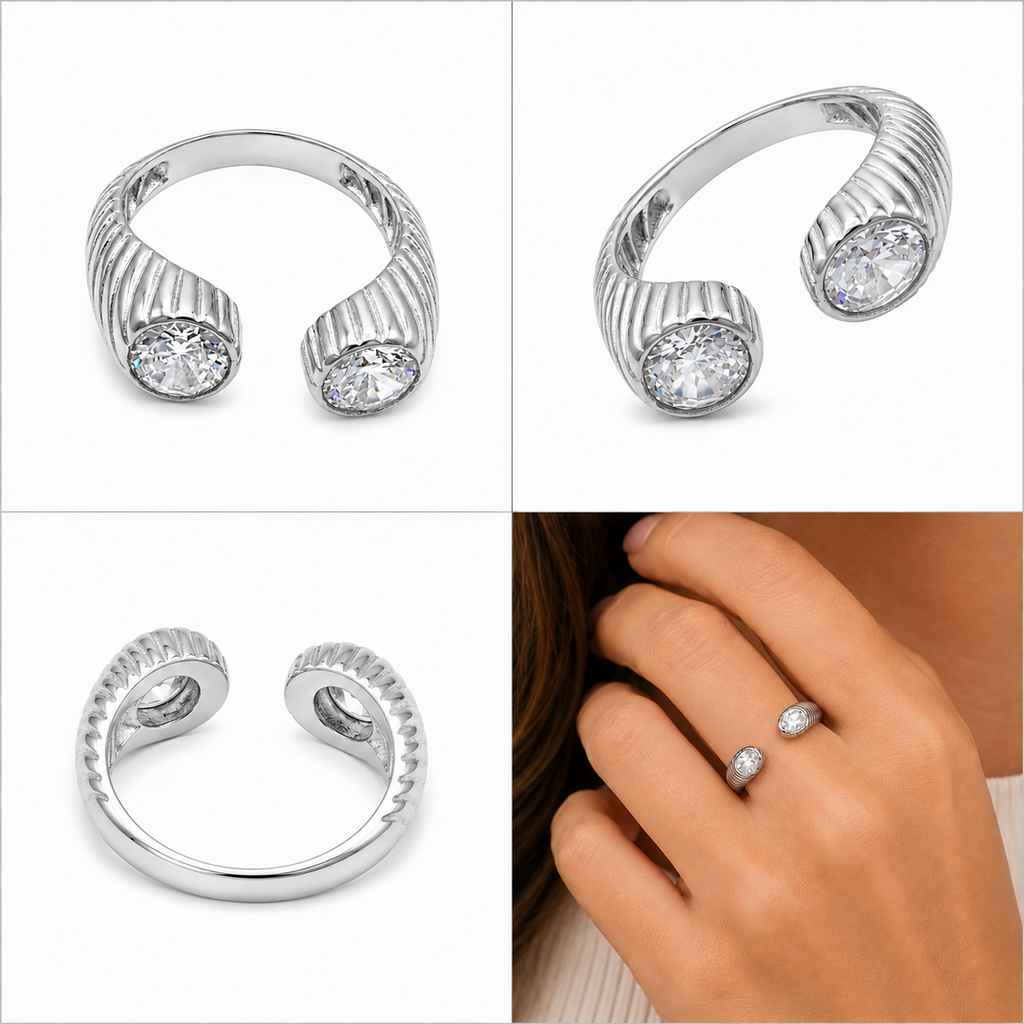Anel Ribbed Dual Glow