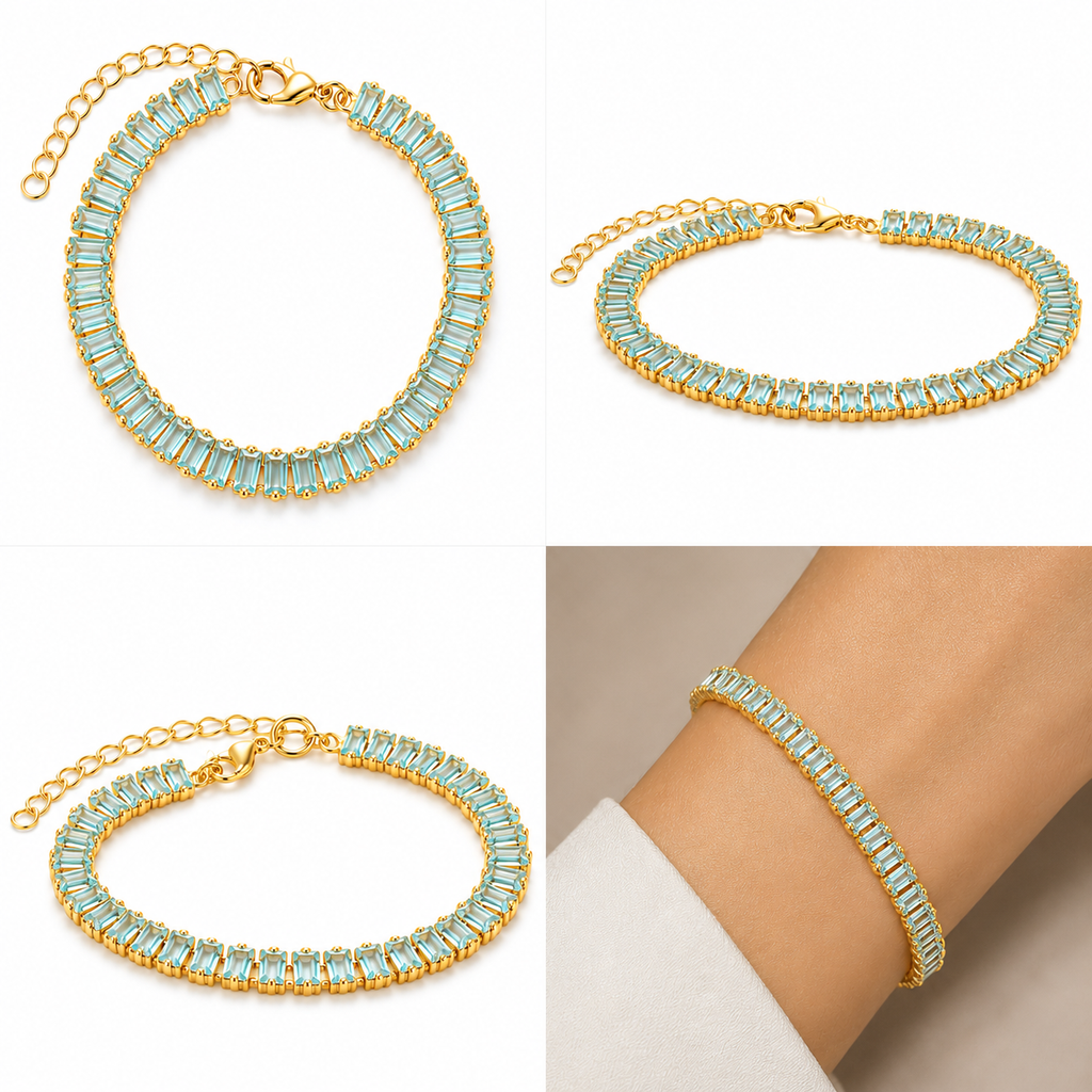 Pulseira Riviera Aquamarine