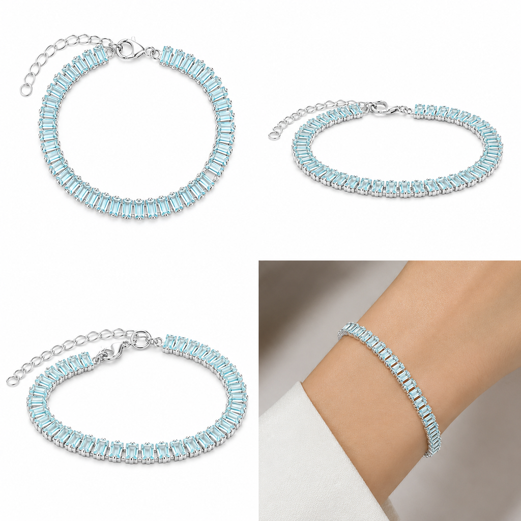 Pulseira Riviera Aquamarine