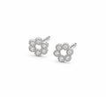 Brinco Flor com Zirconias