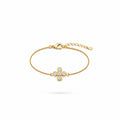 Pulseira Veneziana Flor de Zircônias